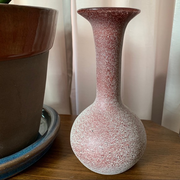 Other - Red and white bud vase